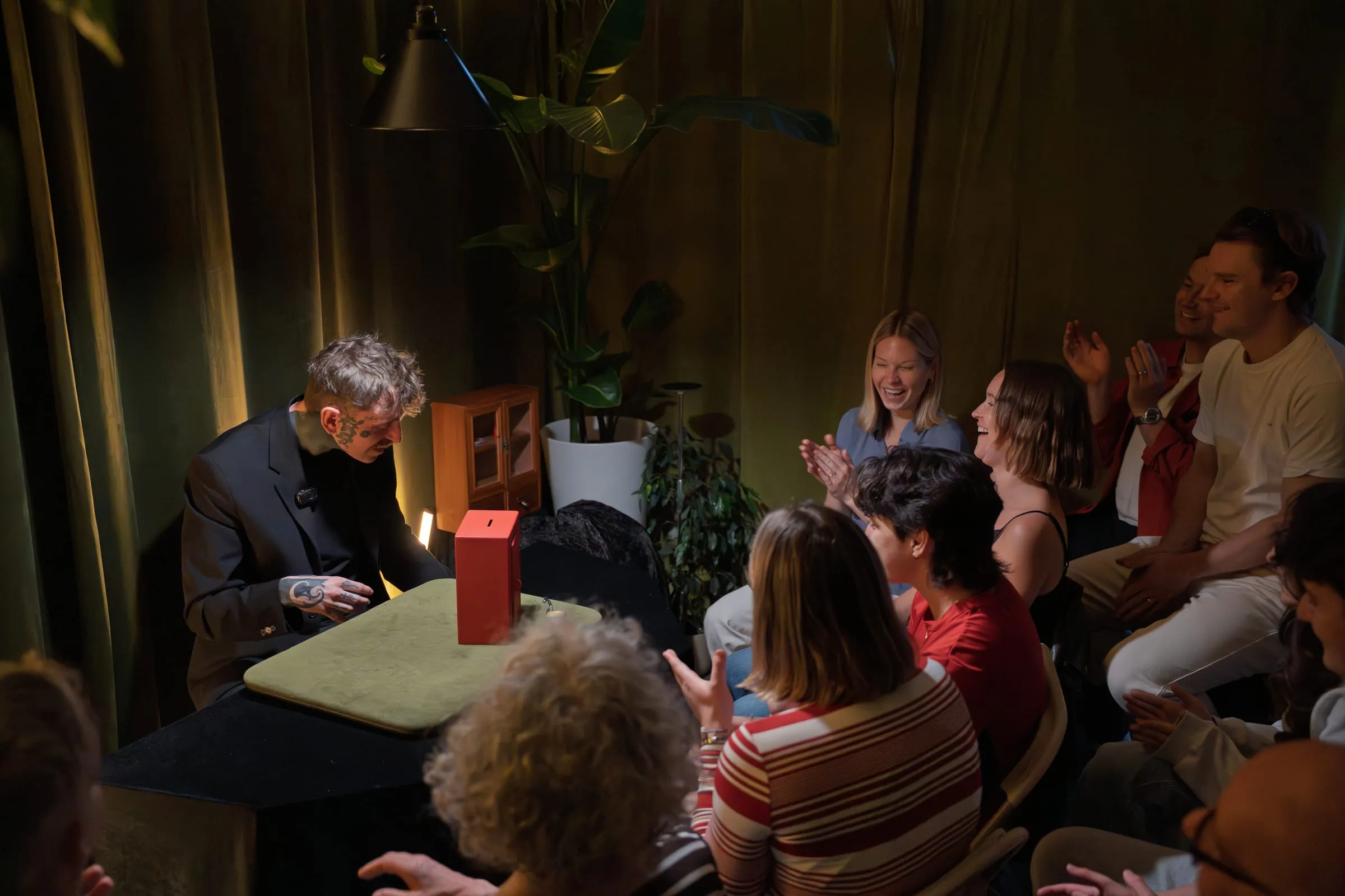 A moment of astonishment in the 18-seat theatre